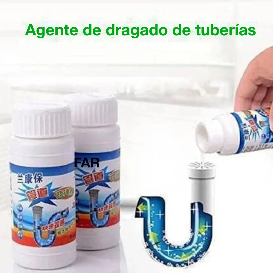 🌊🏠3 artículos 27 euros【Compra 1 y llévate 2 gratis】Potente limpiador de fregaderos y desagües en polvo
