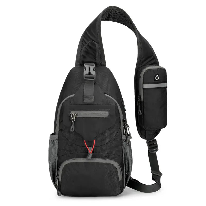 🎒 ¡50% DE DESCUENTO POR TIEMPO LIMITADO! ✨ Bandolera para hombre para exteriores: multibolsillos, resistente al agua, espalda transpirable 🌦️