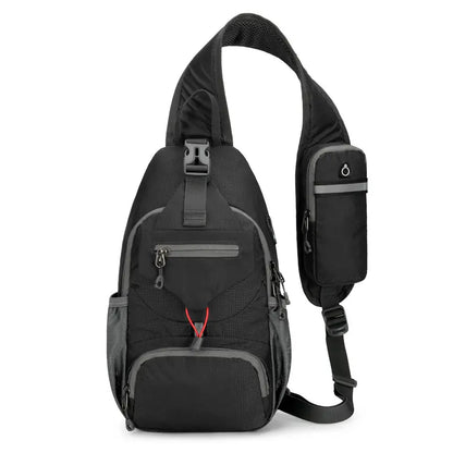 🎒 ¡50% DE DESCUENTO POR TIEMPO LIMITADO! ✨ Bandolera para hombre para exteriores: multibolsillos, resistente al agua, espalda transpirable 🌦️