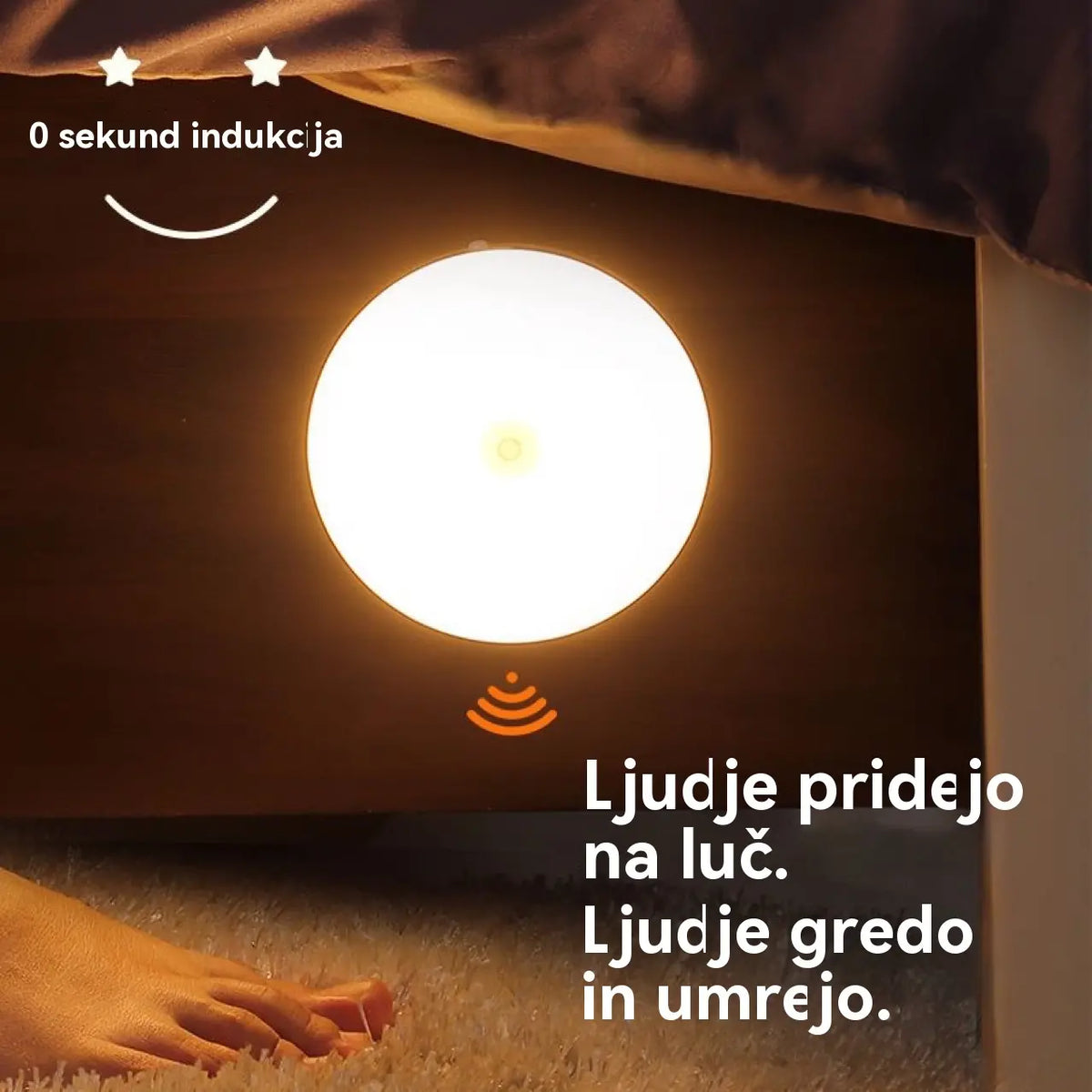 🔥【Kupite eno in dobite eno brezplačno】🏡💡Pametna LED lučka, ki zaznava človeško telo, enostavna za polnjenje in praktična