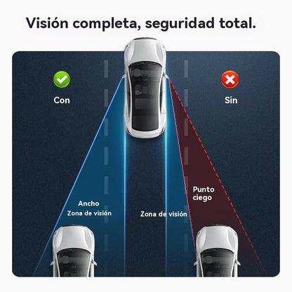 🔥【2 por solo 22 euros】🚗 Espejo retrovisor redondo de 360°, dile adiós a los puntos ciegos al conducir